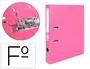 Liderpapel Archivador de Palanca Forrado PVC Rosa 52 mm Folio