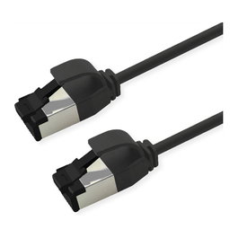 ROLINE Patchkabel Cat.8.1 S/FTP Slim PoE Negro 3m