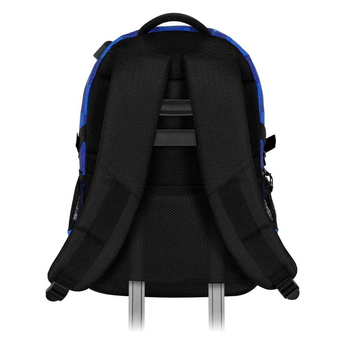 Sonic The Hedgehog Mochila Running PLUS Sight 32L, 3 Compartimentos, USB, Ripstop, Azul