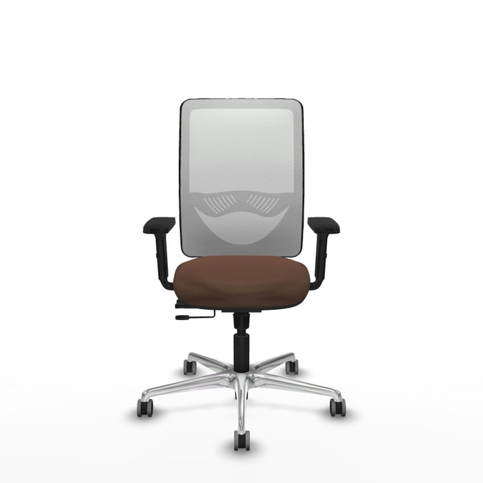 PIQUERAS Y CRESPO Silla de oficina Zulema con mecanismo Sincro/Traslack, Marrón y Blanco PIQUERAS Y CRESPO Silla de oficina Zulema con mecanismo Sincro/Traslack, Marrón y Blanco
