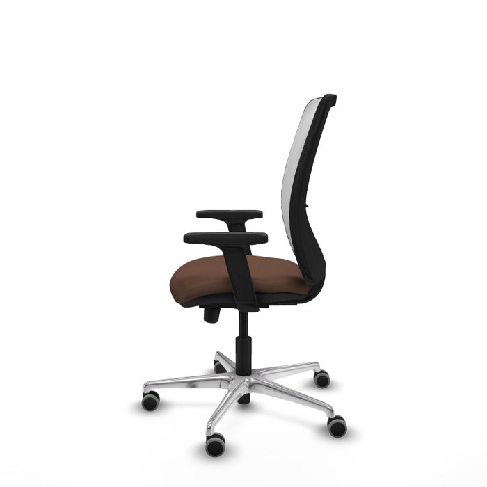 PIQUERAS Y CRESPO Silla de oficina Zulema con mecanismo Sincro/Traslack, Marrón y Blanco PIQUERAS Y CRESPO Silla de oficina Zulema con mecanismo Sincro/Traslack, Marrón y Blanco