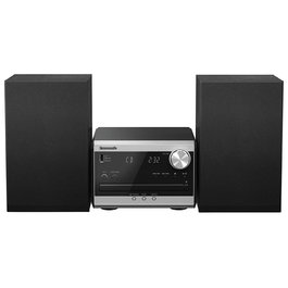 Panasonic Microcadena SC-PM270EG-S 40W Bluetooth USB CD Radio FM Negro y Plata