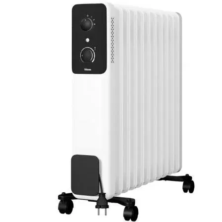 Tristar Radiador de Aceite KA-5381, Calefactor Eléctrico 2500W, 11 Elementos, Silencioso, Termostato Regulable, Protección Sobrecarga y Antivuelco