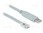 DeLOCK 63308 Adaptador USB 2.0 Typ-A a RS-232 RJ45, 5 m, Gris