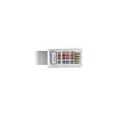 DeLOCK Adaptador USB 2.0 Typ-A a RS-232 RJ45 5 m Gris