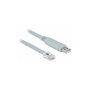 DeLOCK Adaptador USB 2.0 Typ-A a RS-232 RJ45 5 m Gris
