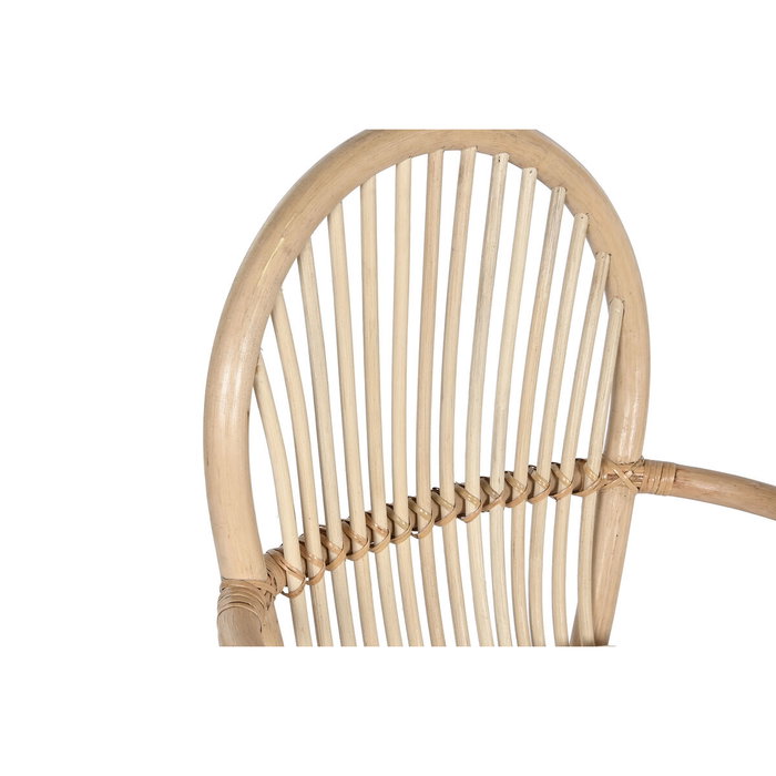 DKD Home Decor Silla de Ratán Natural con Cojín DKD Home Decor Silla de Ratán Natural con Cojín