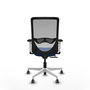 PIQUERAS Y CRESPO Silla de oficina Zulema con mecanismo Sincro/Traslack, Azul y Gris