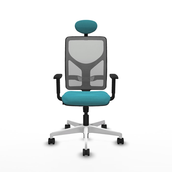 PIQUERAS Y CRESPO Silla de oficina Motilla con mecanismo Sincro, Turquesa y Gris PIQUERAS Y CRESPO Silla de oficina Motilla con mecanismo Sincro, Turquesa y Gris