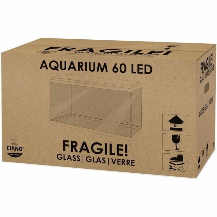 Ciano Acuario 60 Blanco 58 L con Filtro, LED, Calentador y Consumibles Ciano Acuario 60 Blanco 58 L con Filtro, LED, Calentador y Consumibles
