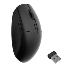 Keychron BM22-A9 PAW3212 Ratón Láser Inalámbrico Bluetooth 2.4GHz USB-C Negro para Oficina