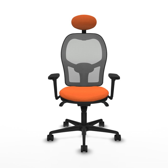 PIQUERAS Y CRESPO Silla de oficina Jorquera Naranja y Gris