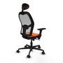 PIQUERAS Y CRESPO Silla de oficina Jorquera Naranja y Gris