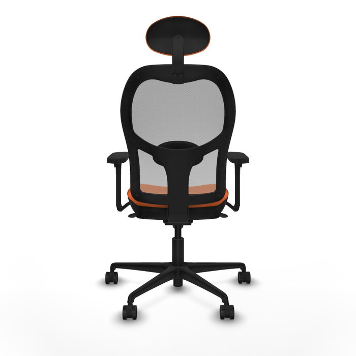 PIQUERAS Y CRESPO Silla de oficina Jorquera Naranja y Gris