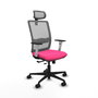 PIQUERAS Y CRESPO Silla de oficina Haches Rosa y Gris