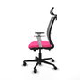 PIQUERAS Y CRESPO Silla de oficina Haches Rosa y Gris