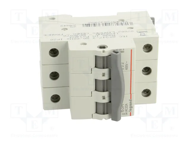 Legrand RX3 Interruptor de aislamiento 63A 3P 400VAC Legrand RX3 Interruptor de aislamiento 63A 3P 400VAC