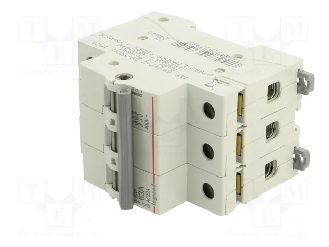 Legrand RX3 Interruptor de aislamiento 63A 3P 400VAC Legrand RX3 Interruptor de aislamiento 63A 3P 400VAC