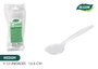 Algon Set de 12 Cucharas Medium Transparentes 16,6 cm (36 Unidades)