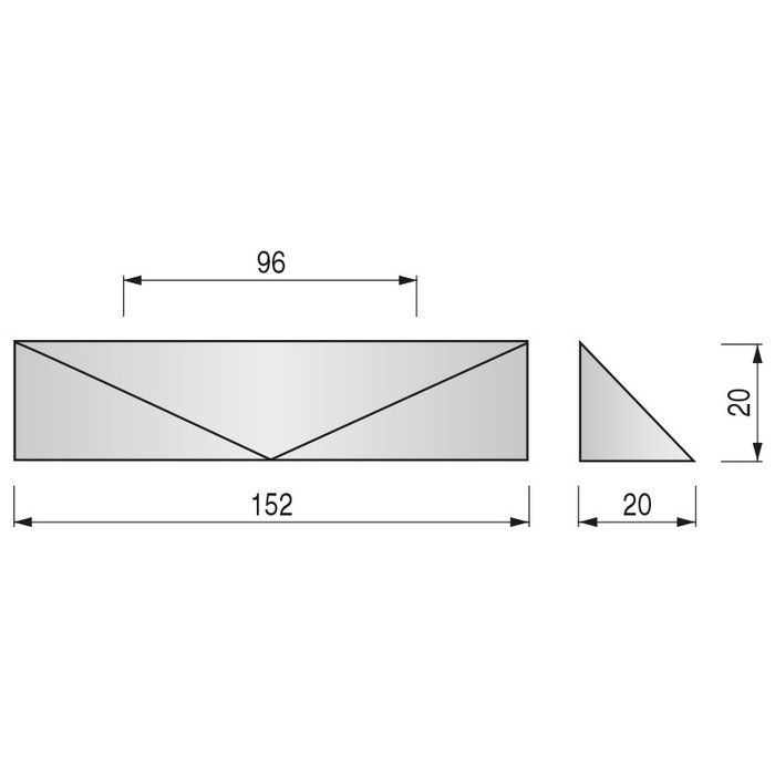 Viefe Tirador Zamak Cromo Distancia 96