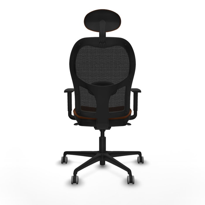 PIQUERAS Y CRESPO Silla de oficina Jorquera con mecanismo Sincro, Marrón y Negro