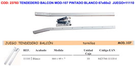Tendedero para balcón MOD-107 blanco