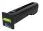 Lexmark 72K20C0 Cartucho de tóner Cian (Retornable) Rendimiento estándar