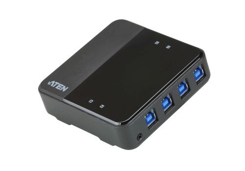 Aten US3344-AT Conmutador KVM Automatizado USB 3.2 Gen 1, 4 Puertos, 5000 Gbit/s, Negro Aten US3344-AT Conmutador KVM Automatizado USB 3.2 Gen 1, 4 Puertos, 5000 Gbit/s, Negro