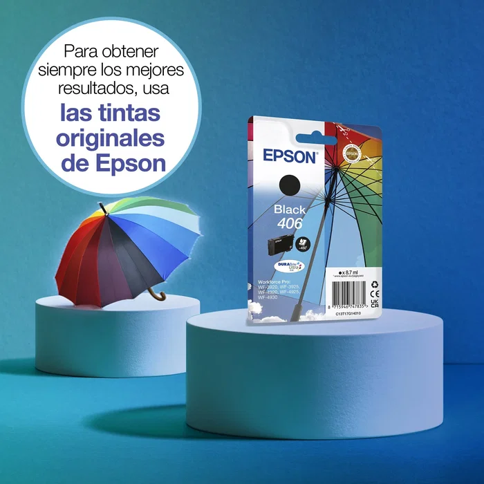 Epson Cartucho de tinta 406 DURABrite Ultra Negro