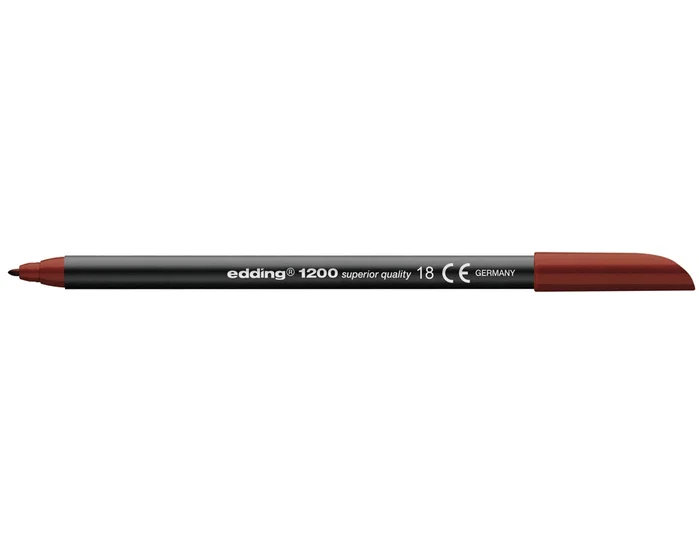 Edding Rotulador 1200 Marrón Oscuro Punta Redonda (Set de 5)