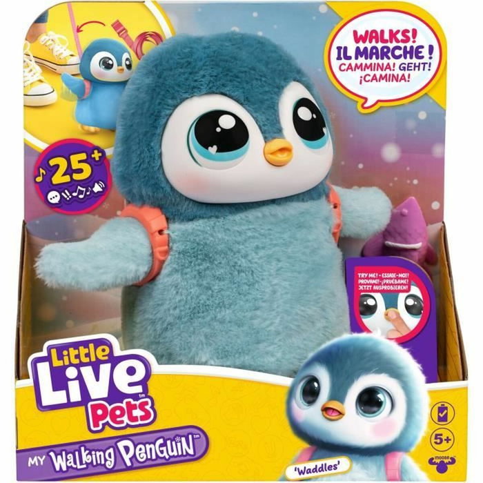 Moose Toys Little Live Pets Pingüino Mascota Interactiva Waddles Moose Toys Little Live Pets Pingüino Mascota Interactiva Waddles