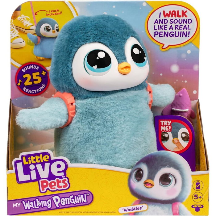 Moose Toys Little Live Pets Pingüino Mascota Interactiva Waddles Moose Toys Little Live Pets Pingüino Mascota Interactiva Waddles