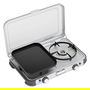 CAMPINGAZ Parrilla Portátil Grill & Go Caravan, Cocina de Camping 2 Zonas, 4000 W, Negro/Gris/Plata, 5.4 kg, con Funda