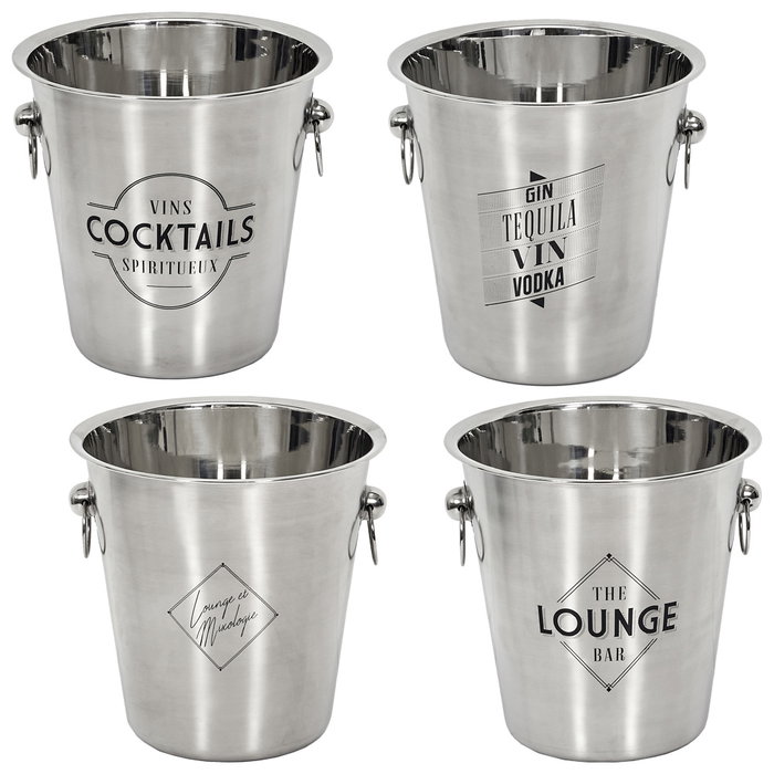Cook Concept Cubo para botellas de acero inoxidable 22 cm