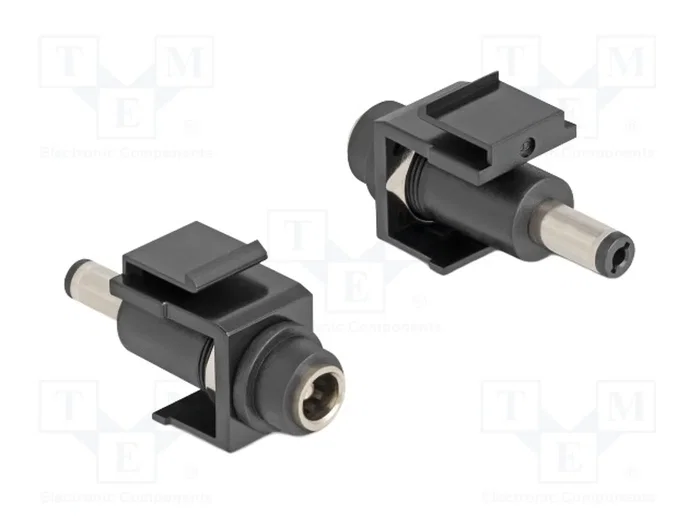 DeLOCK Módulo Keystone DC 5,5 x 2,5 mm hembra a DC 5,5 x 2,1 mm macho negro DeLOCK Módulo Keystone DC 5,5 x 2,5 mm hembra a DC 5,5 x 2,1 mm macho negro