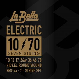La Bella HRS Juego de Cuerdas para Guitarra Eléctrica 7 Cuerdas 10-70