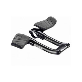 Vision Extensiones de aluminio aerodinámicas con reposabrazos moldeadas para bicicleta - Negro anodizado