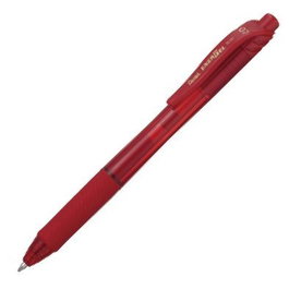 Pentel Energel X 107 Bolígrafo Retráctil Rojo 0,7mm (Pack de 12)