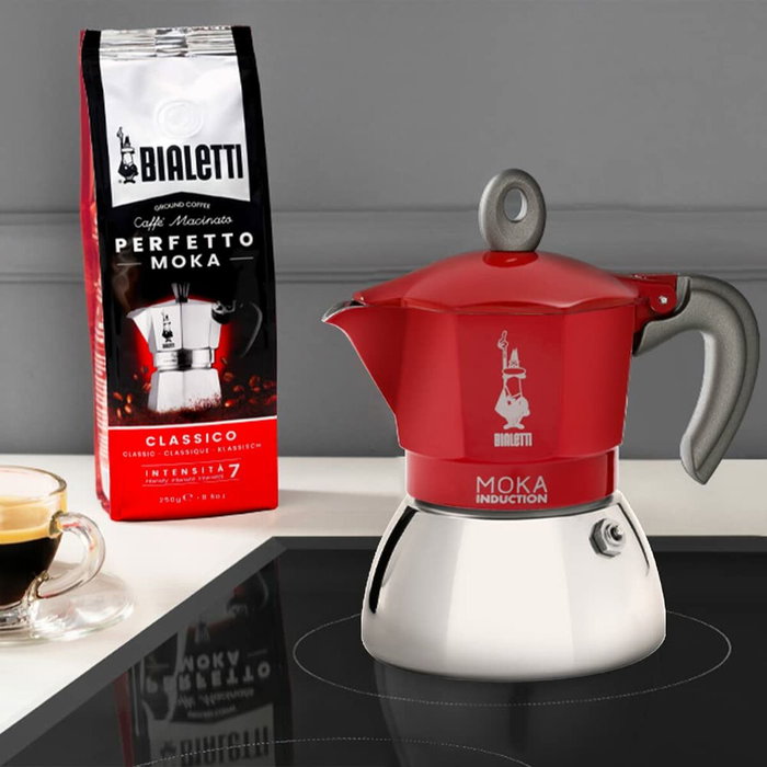 Bialetti MOKA 6TZ Induction rojo Bialetti MOKA 6TZ Induction rojo
