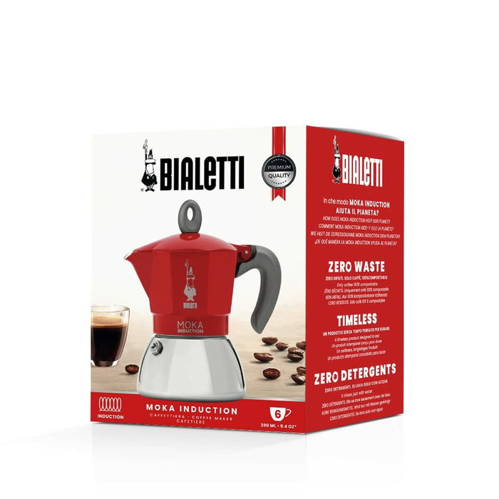 Bialetti MOKA 6TZ Induction rojo Bialetti MOKA 6TZ Induction rojo