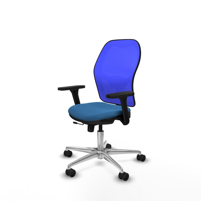 PIQUERAS Y CRESPO Silla de oficina Jorquera Azul con mecanismo Sincro/Traslack PIQUERAS Y CRESPO Silla de oficina Jorquera Azul con mecanismo Sincro/Traslack