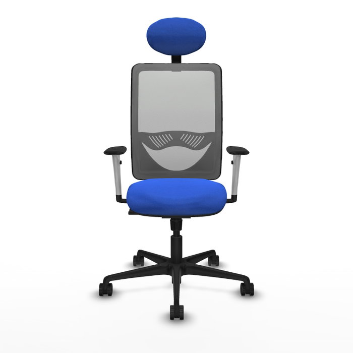 PIQUERAS Y CRESPO Silla de oficina Zulema con mecanismo Sincro, Azul y Gris PIQUERAS Y CRESPO Silla de oficina Zulema con mecanismo Sincro, Azul y Gris