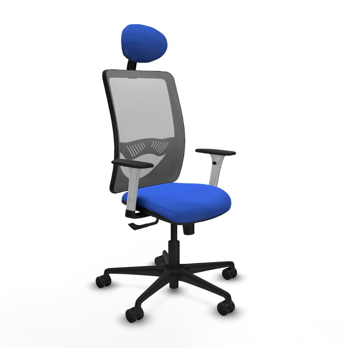PIQUERAS Y CRESPO Silla de oficina Zulema con mecanismo Sincro, Azul y Gris PIQUERAS Y CRESPO Silla de oficina Zulema con mecanismo Sincro, Azul y Gris