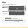 Club3D USB Gen1 Type-C Triple Display DP1.4 Alt mode Smart PD3.0 Charging Dock con fuente de 100W, 5xUSB3/DP/HDMI/VGA/LAN