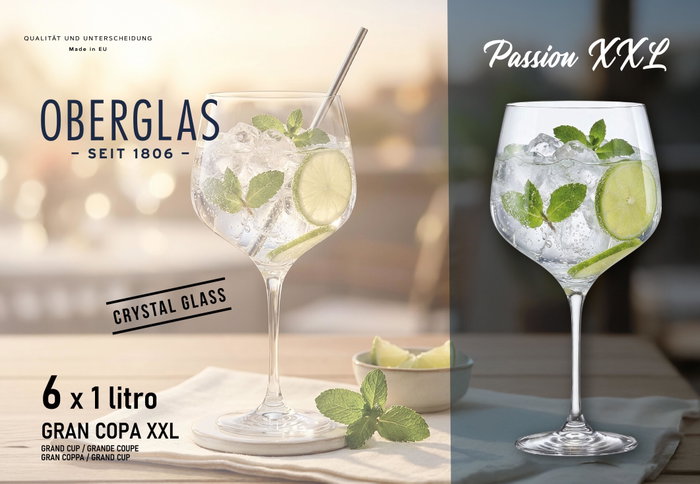 Oberglas Set 6 Copas XXL Passion 1L Oberglas Set 6 Copas XXL Passion 1L