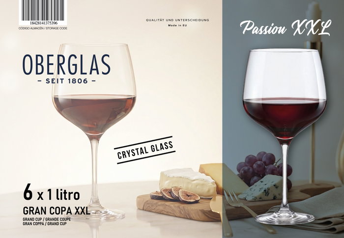 Oberglas Set 6 Copas XXL Passion 1L Oberglas Set 6 Copas XXL Passion 1L