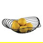 Alessi ACO01 B Trinity Centro de Mesa Acero y Resina Negro Diseño Adam Cornish Elegante Frutero