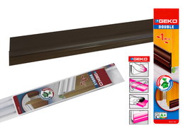 GEKO Burlete bajo puerta de PVC, 1 m x 38 mm, Marrón