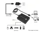 Conceptronic HUBBIES10B Hub USB de 4 puertos (1x USB 3.0 y 3x USB 2.0) Negro