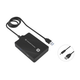 Conceptronic HUBBIES10B Hub USB de 4 puertos (1x USB 3.0 y 3x USB 2.0) Negro